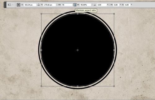 آموزش ایجاد افکت مهرلاستیکی در فتوشاپ